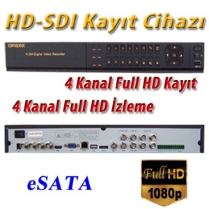 4 KANAL HD-SDI 1080P FULL HD KAYIT CİHAZI