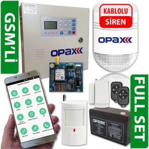 FULL SET ARD-2545 PSTN &amp; GSM KABLOLU VE KABLOSUZ ALARM SETİ