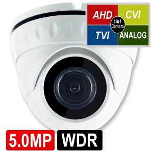 OPAX-1112 5 MP (2592x1944) 4 IN 1 HD 3.6MM SABİT LENSLİ AHD DOME KAMERA