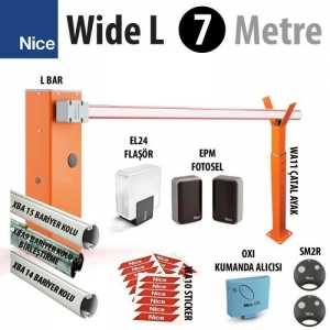 7 Metre Otomatik Bariyer Sistemi - Nice Wide L 7 (Kit 2)